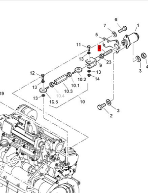 BOMAG stud part number 07530834 