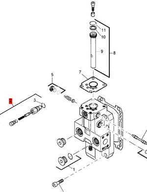  BOMAG high-pressure relief valve part number 05804468 