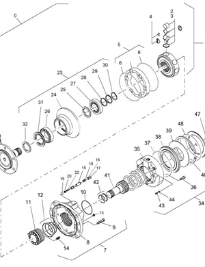 BOMAG walking motor part number 05818227