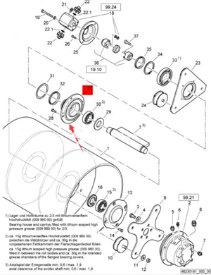 BOMAG vibration flange part number 46230152