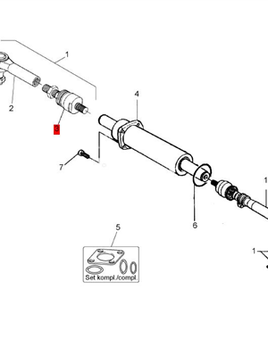 BOMAG Steering Cylinder Adjustment Rod Part Number 05586255