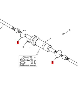 BOMAG steering cylinder sealing ring part number 05586225 