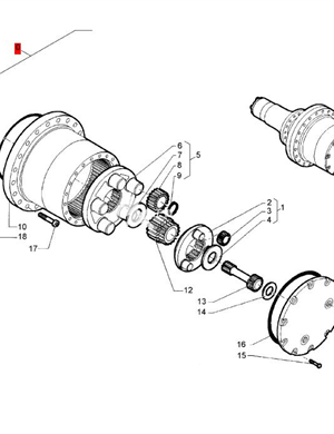 BOMAG reducer assembly part number 337015051 