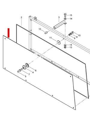 BOMAG windshield part number 95836040 