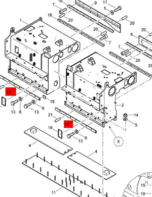 BOMAG baffle wear-resistant strip repair kit part number 83701752 