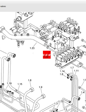  BOMAG hydraulic oil pipe part number 321800748 