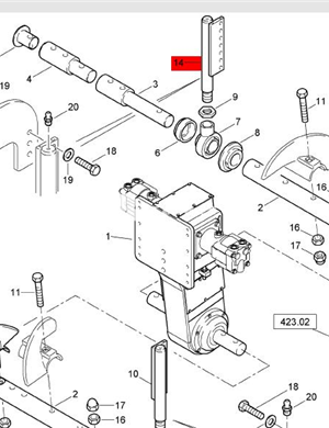 BOMAG hanger arm part number 83720540 