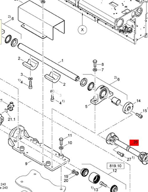  BOMAG vibration universal joint part number D2091040