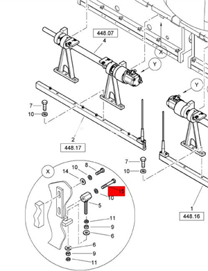 BOMAG fastening bolt part number 07131648 