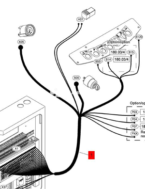 BOMAG control harness part number: 58260454 BOMAG rubber stopper plate part number D2430018 