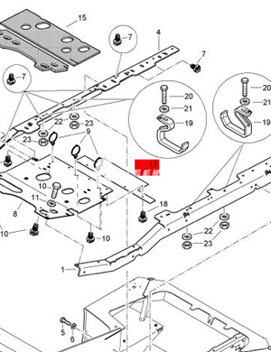 BOMAG rubber pad part number 58611956 