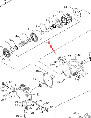 BOMAG Vibration Motor Pump Dan Part Number 05817370 