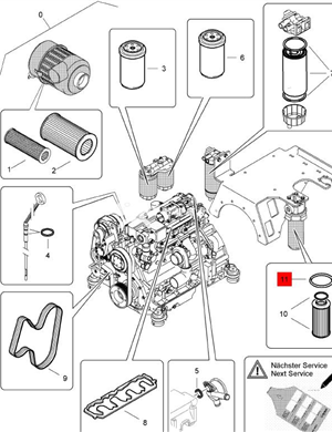 BOMAG 1000 hour maintenance package part number 58202085 