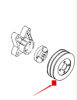 BOMAG engine pulley part number 05713562 