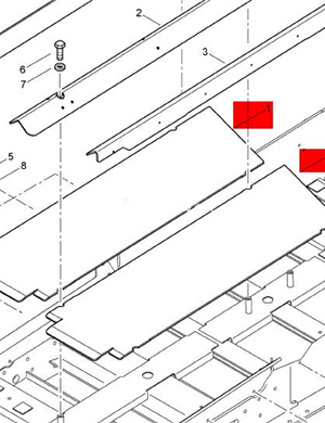 BOMAG front feeding bottom plate part number 89220053 