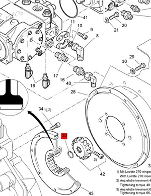 BOMAG snap ring snap spring part number 09221400