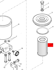  BOMAG liquid filter part number 05822106