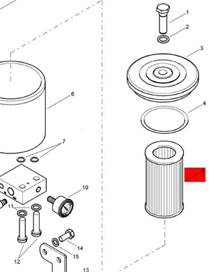  BOMAG liquid filter part number 05822106