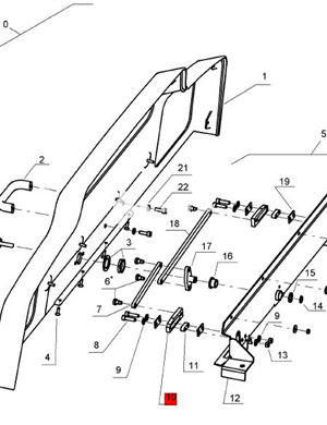  BOMAG locking rod part number 58070897