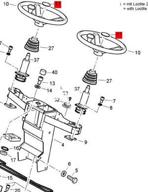 BOMAG steering wheel cover part number 05580161