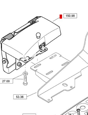  BOMAG right side protection Assembly part number 58203395 