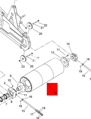 BOMAG Drive Roller Part Number D2295005