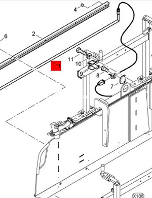 BOMAG side heating rod part number 83770759