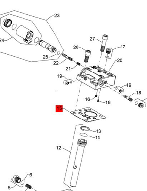 BOMAG motor gasket part number 05012455