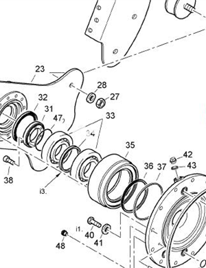 BOMAG vibration flange part number 92027012