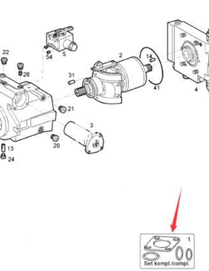 BOMAG walking pump repair kit part number 05804519 