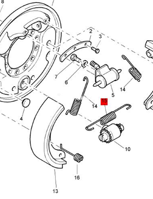 BOMAG stretch spring part number 05574223