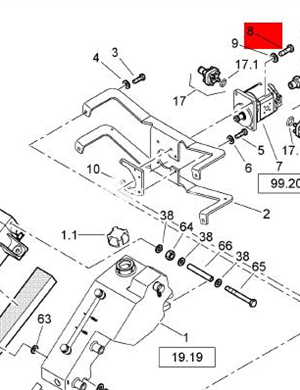  Tightening bolt part number 07140846