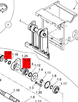 Elastic retaining ring part number 323050033 