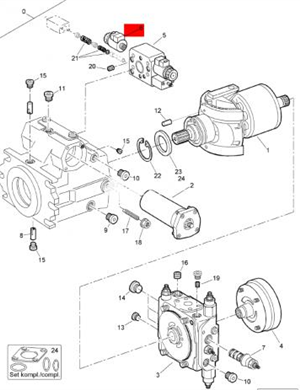 BOMAG pompe hydraulique électrovanne numéro de pièce 05546731