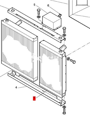 BOMAG radiator part number 05903128