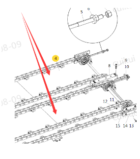 Номер детали комплекта ремонта поддона для укладчика XCMG RP75301