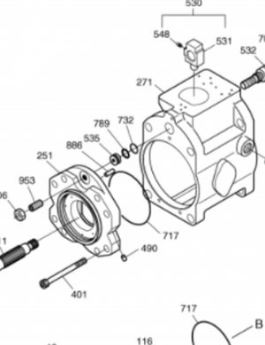 Насос гидронасоса SK200-6 SK230-6 экскаватора K3V112DTP189R YN10V00007F1 главный