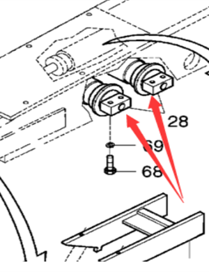  DYNAPAC F182C / S Запасный номер 493002280 