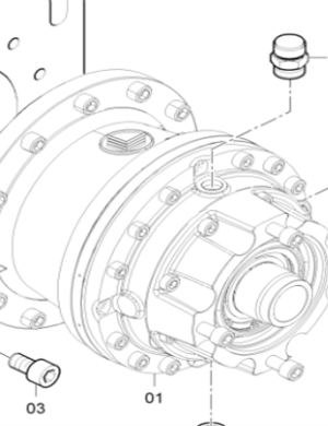  SD2550CS Спиральный двигатель редуктор детали 4812027557 