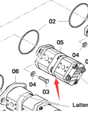 F2500C Запасные части спирального двухзубчатого насоса 812026143 