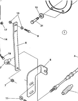 тяга газа   Номер детали 4700389184 