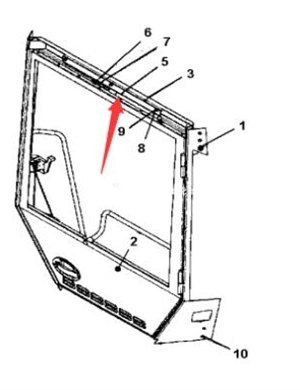 Запасные части дверей кабины 4700908284
