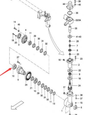 Часть подшипника 4700116037