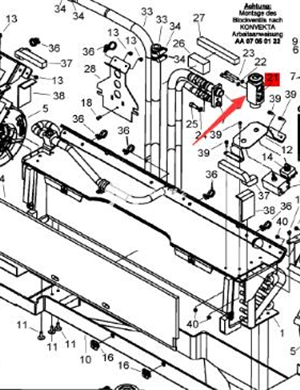 BOMAG Комплект деталей расширительного клапана кондиционера 05579057