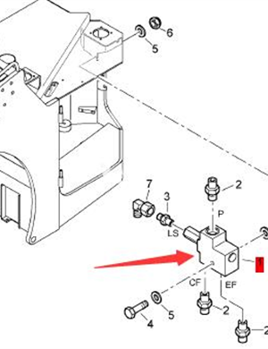 Номер запчасти клапана приоритета BOMAG 05885005 