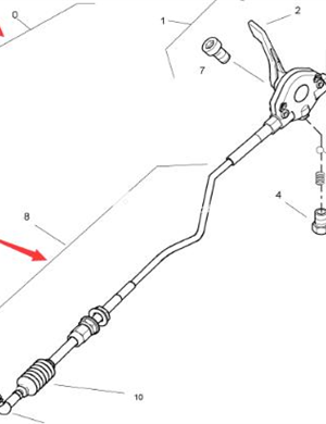 тяга газа Номер детали BOMAG 05561275 