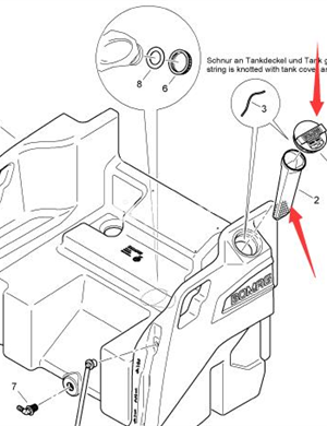  BOMAG Запасные части крышки цистерны 46320113