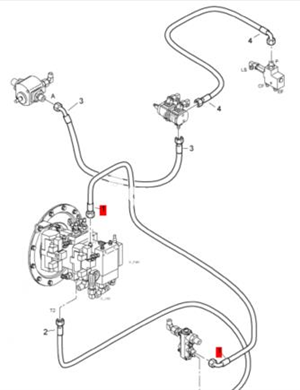 BOMAG Гидравлический трубопровод № 05551398