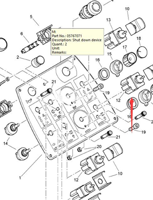 Номер детали реле BOMAG 05767867