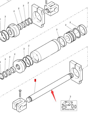  BOMAG шток цилиндра детали 05851247